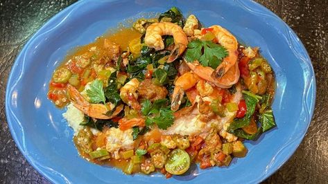 Samuelsson's shrimp and grits recipe is from his new cookbook, "The Rise." Gma Recipes, Shrimp Grits Recipe, Shrimp N Grits Recipe, Marcus Samuelsson, Grits Recipe, Shrimp Grits, Shrimp And Grits, Shrimp N Grits, Shrimp Dishes