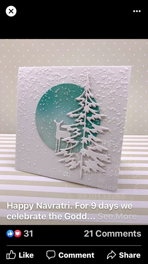 Die Cut Christmas Cards, Handcrafted Christmas Cards, Christmas Card Inspiration, Christmas Card Art, Family Christmas Cards, Homemade Christmas Cards, Stampin Up Christmas Cards, Card Making Crafts, Christmas Tree Cards