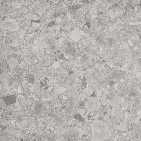 Terrazzo Stone concrete look tiles Gray Terrazzo Texture, Grey Terrazzo Texture, Cabin Flooring, Concrete Look Tiles, Gray Terrazzo, Stone Tile Texture, Terrazzo Grey, Matte Tiles, Terrazzo Texture