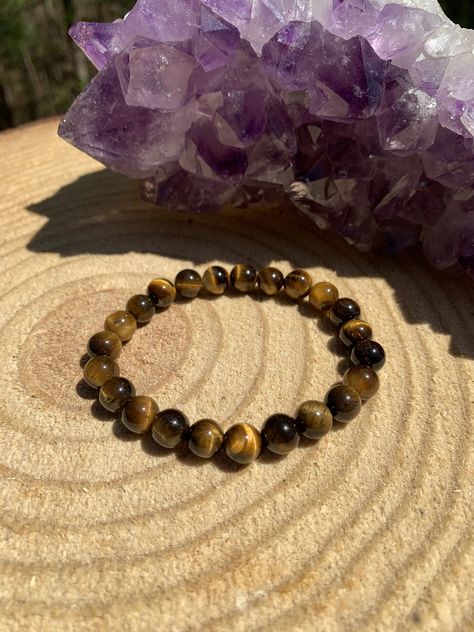 Energy Vampires, Bracelets Patterns, Psychic Protection, Diy Bracelets Patterns, Tiger Eye Bracelet, Eye Bracelet, Evil Spirits, Holistic Healing, Tigers Eye