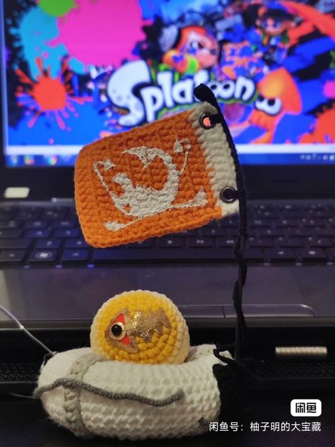 Splatoon Golden Egg, Golden Egg, Splatoon, Crochet Crafts, Egg, Crochet Patterns, Crochet, Pattern, Quick Saves