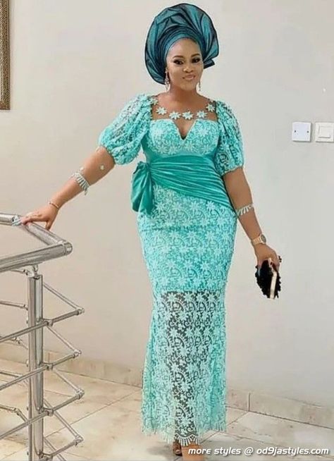 Dazzling and Stylish Long Gown Styles For Classy Ladies Naija Lace Dress Styles, Cord Lace Gown Styles, Asoebi Designs, Cord Lace Styles, Nigerian Lace Dress, Long Gown Styles, Senator Styles, Lace Long Gown, Gown Designs