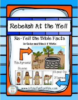 Rebekah no Well Re-Tell Scene imprimíveis #Biblefun Rebecca At The Well Bible Craft, Isaac And Rebecca Bible Story, Isaac And Rebekah Activities, Rebekah And Isaac Craft, Rebekah Bible Craft, Issac And Rebekah Craft Activities, Issac And Rebekah Craft, Rebekah At The Well Craft, A Wife For Isaac Bible Craft