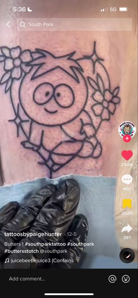 South Park Flash Tattoo, Matching South Park Tattoos, Butters Tattoo South Park, Melanie Martinez Matching Tattoos, Southpark Tattoo, Matching Tattoos Sanrio, South Park Tattoo, Butters South Park, Small Tattoos Simple