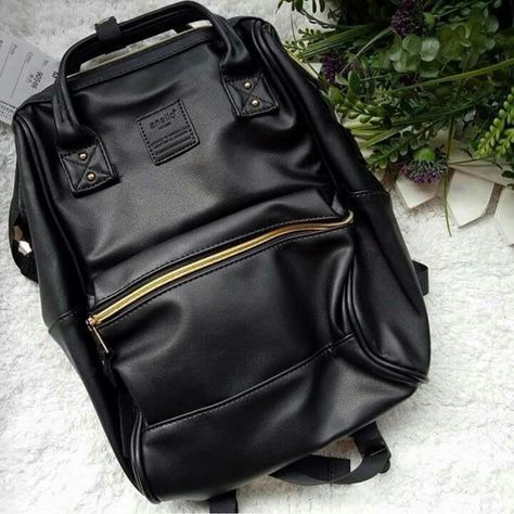 Anello Bag Black Anello Bag, Anello Backpack, Girly Backpacks, Japan Bag, What's In My Bag, What Is, Women's Bags By Shape, In My Bag, What In My Bag