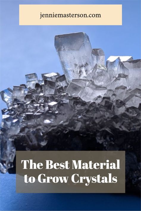 Learn what the best materials are for growing your own crystals at home. This goes over different kinds of crystals and how the grow. Grow Your Own Crystals Diy, How To Grow Crystals Diy, How To Make Crystals At Home, Borax Crystals Diy Skull, Make Your Own Crystals, Diy Crystal Growing, Borax Crystals Diy, Kinds Of Crystals, Epsom Salt Crystals