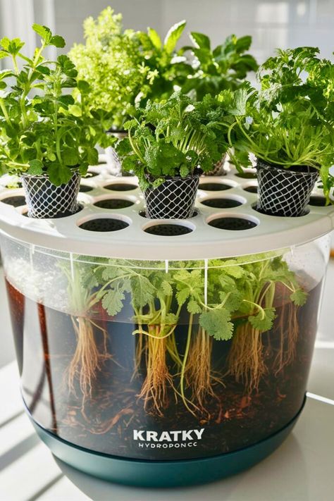 Top 15 DIY Hydroponics System [Within Budget] Plants For Hydroponics, Kratky Hydroponics Diy, Hydroponics Diy Indoor, Diy Hydroponics System, Kratky Method, Vertical Hydroponics, Hydroponic Gardening Diy, Indoor Hydroponic Gardening, Smart Agriculture