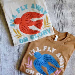 70s Shirt Design, Shirt Print Design Graphic Tees, Modern Tshirt Design, Cool Mom Shirt, Retro T Shirts, Summer Tshirt, Bird Shirt, Colorful Bouquet, Boho Shirts