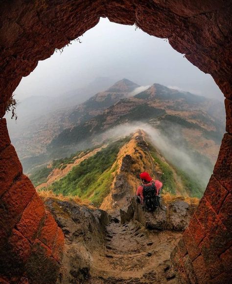 Harihar Fort Nashik, Harihar Fort, House Wall Design, Travel Infographic, Hiking Photography, Instagram Theme Feed, Hanuman Ji, Fantasy Places, Mood Instagram