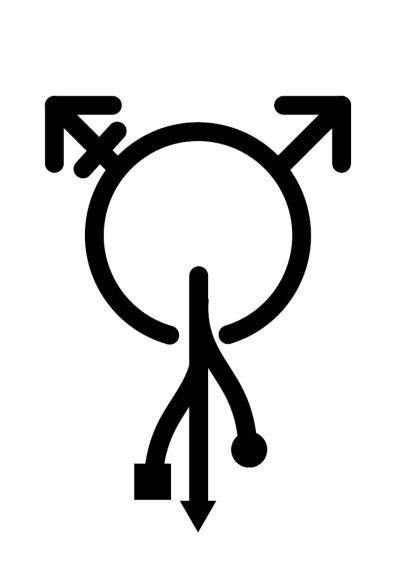 Power Symbol Tattoo, Trans Symbol, Symbol Tattoo, Power Symbol, Trans Pride, Symbol Tattoos, I Tattoo, Tattoos, Art