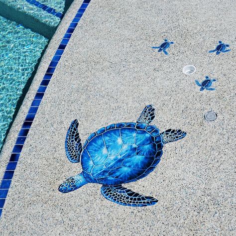 Swimming Pool Mosaic Tiles, Pool Mosaic Tiles, Pool Tile Designs, Swimming Pool Renovation, Custom Mosaic Tile, Pool Mosaic, Swimming Pool Mosaics, Amazing Swimming Pools, Mosaic Pool Tile