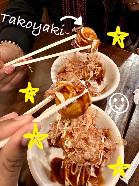 #takoyaki #aesthetic #food #artprint #yummy Takoyaki Aesthetic, Doodle Aesthetic, Disney Themed Food, Korean Street Food Recipes, Korean Bbq, Sushi Rolls, Food Poster, Food Themes, Korean Food