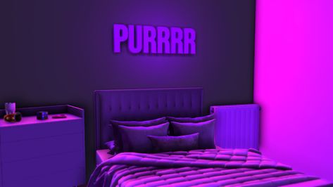 lil baddie+purrr neon signs | LaSkrillz Gaming on Patreon Urban Room Decor, Cluttered Bedroom, Urban Rooms, Muebles Sims 4 Cc, Sims 4 Bedroom, Cc Furniture, Sims 4 Clutter, Free Sims 4, Sims 4 House Design