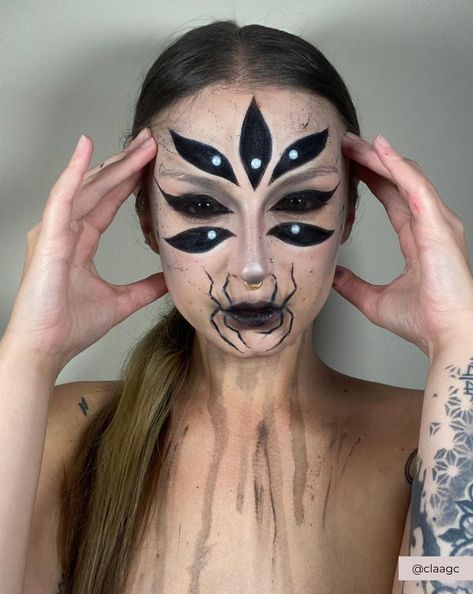 Halloween Makeup Ideas Pretty, Cute Halloween Makeup Ideas, Halloween Makeup Cute, Halloween Makeup Vampire, Dark Fairy Makeup, Diy Halloween Dress, Creepy Halloween Decorations Diy, Makeup Vampire, Makeup Witch