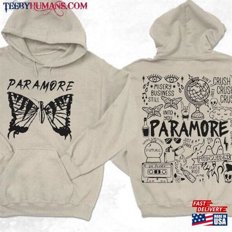 Paramore Butterfly Album T-Shirt Tattoo Sweatshirt 2023 Tour Merch Check more at https://teebyhumans.com/product/paramore-butterfly-album-t-shirt-tattoo-sweatshirt-2023-tour-merch/ Paramore Butterfly, Paramore Merch, Tattoo Sweatshirt, Tee Ideas, Tour Merch, Paramore, Graphic Tee, Graphic Tees, Sweatshirts