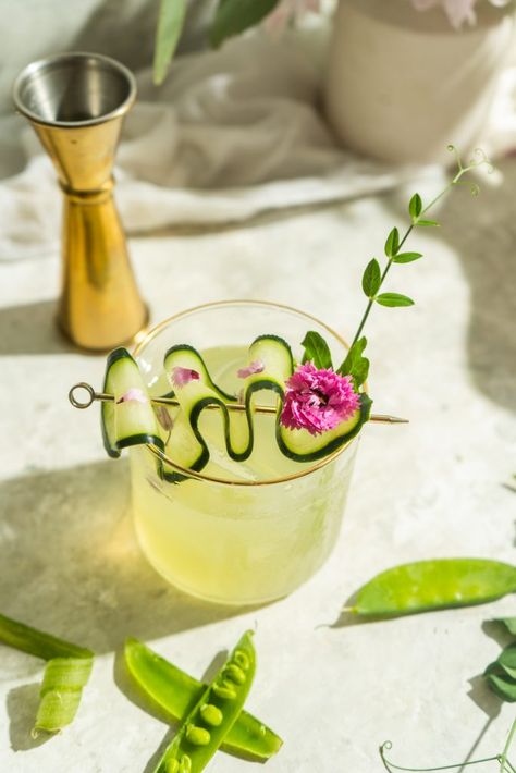 Botanical Cocktails, Garden Cocktail, Sauvignon Blanc Wine, Creative Cocktails, Lovely Kitchen, Cocktail Ideas, Cocktail Photography, Cocktail Book, Creative Cocktail