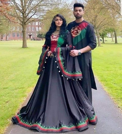 Afghan Flag Dress, Beautiful Afghanistan, Afghan People, Afghan Flag, Afghan Wedding Dress, Mother Song, Afghanistan Flag, Dress Couple, Panorama Photography