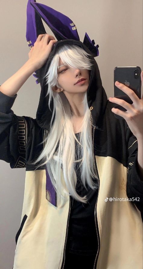 Cyno Cosplay, White Hair, Not Mine, Casual Style, Hair