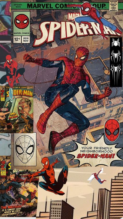 Wallpaper Spider Man, Marvel Phone Wallpaper, Spiderman Poster, Spiderman Comic Art, All Spiderman, Spiderman Wallpaper, Image Spiderman, Spiderman Theme, Spiderman Art Sketch