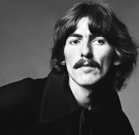 George Harrison Portrait, George Harrison Mustache, George Harrison Black And White, George Harrison Poster, George Harrison Drawing, Gorge Harrison, George Harrison Art, Beatles George Harrison, Beatles George