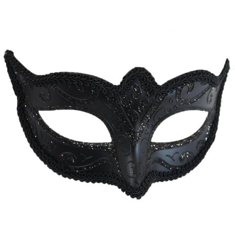 Black Venetian Style Masquerade Party Mask ($21) ❤ liked on Polyvore featuring costumes, lady halloween costumes, party halloween costumes, carnival womens costumes, womens costumes and masquerade costume Mascara Design Ideas, Masquerade Party Outfit Women, Black Mask Masquerade, Carnival Halloween Costumes, Masquarade Mask, Masquerade Party Mask, Party Halloween Costumes, Masquerade Halloween Costumes, Black Masquerade Mask