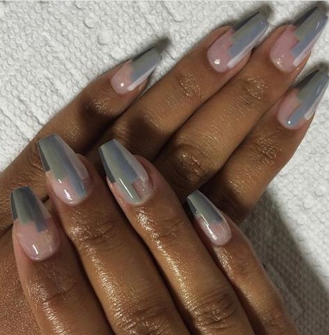 Different shades of grey Shades Nails, Grey Shades, Nails Nailpolish, Nail Lacquer, Shades Of Grey, How To Do Nails, Nail Inspo, Color Coding, Acrylic Nails