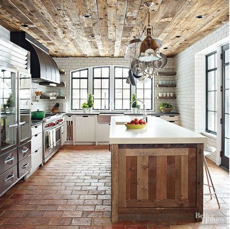 Reclaimed wood countertop