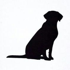 Lab Silhouette, Western Hunting, Labrador Silhouette, Silhouette Tattoo, Dog Silhouettes, Black Labs Dogs, Dog Outline, Outline Tattoo, Silhouette Tattoos