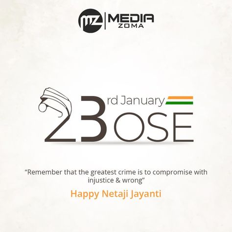 MediaZoma is proud to celebrate the One-Man army of India and the greatest freedom fighter the world has ever seen. Happy Netaji Jayanti to all! #Netaji #NetajiJayanti #NetajiSubhasChandraBose #JaiHind #India #digitalmarketing #socialmedia #ppc #linkbuiding #seo #contentmarketing #branding #MediaZoma Netaji Jayanti, Digital Advertising Design, Freedom Fighter, Freedom Fighters, Advertising Design, Content Marketing, Digital Marketing, Branding, Social Media