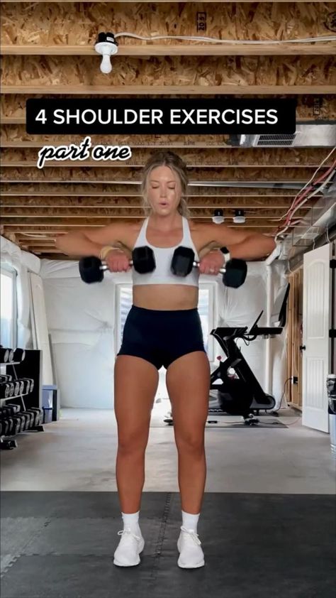 Pin on Arms Workouts Dumbbell Routine For Women, Dumbbell Only Shoulder Workout, Dump Bell Workouts, Jeans Work Outfits Women Winter, Back Excersice Women Dumbell, Back Workout With Dumbbells Women, Back Exercises With Weights, Home Dumbell Workout For Women, Workout Dumbell Women