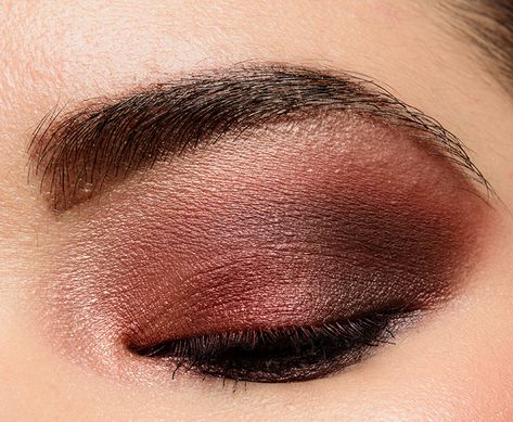 A Smoky Red & Burgundy Look featuring Urban Decay Shortcut | Temptalia Eye Makeup Burgundy, Makeup For Burgundy Dress, Makeup Burgundy, Burgundy Eyeshadow, Brown Matte Lipstick, Eyeshadow Basics, Cute Eyeshadow Looks, Blending Eyeshadow, Nars Makeup