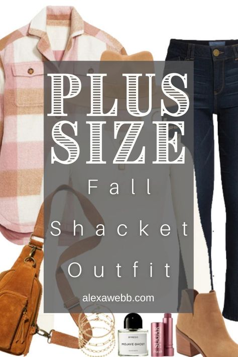 Plus Size Plaid Shacket Outfit with a plus size pastel plaid shacket, henley top, and bootcut jeans. A cute outfit for fall with a wool rancher hat by Alexa Webb. How To Wear A Shacket With Leggings, Shaket Jacket Outfit, Plaid Shacket Outfit, Dark Bootcut Jeans, Boots Outfit For Women, Alex Webb, Fall Into Winter, Shacket Outfit, Winter Jacket Outfits