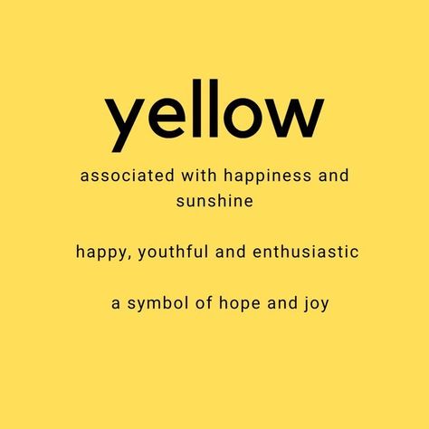 Yellow Words Aesthetic, Vision Board Yellow, Yellow Moodboard Aesthetic, Yellow Aesthetic Quotes, Yellow Meaning, Apollo Cabin, Beach Color Palettes, Yellow Aura, Physcology Facts