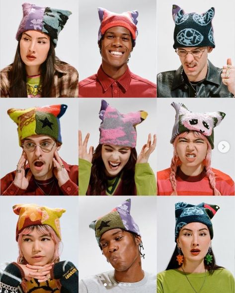 heaven by marc jacobs + poche studio recycled sweater hats Marc Jacobs Clothes, Heaven By Marc Jacobs, Channel Orange, ポップアート ポスター, Acne Studio, Recycled Sweater, Sweater Hat, Fashion Inspiration Design, Fashion Photoshoot