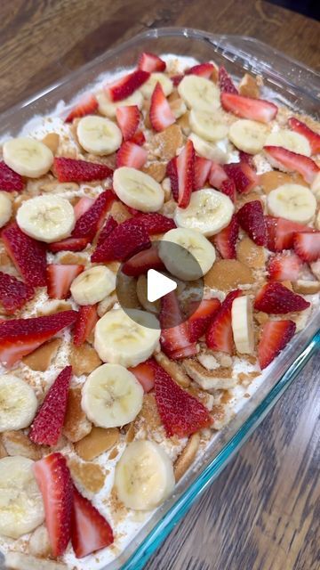 Luke Brown on Instagram: "Strawberry Banana Poke Cake is easy to make and so good! 

INGREDIENTS
Strawberry Cake Mix + ingredients needed to make cake 
4 cups of milk
2 boxes of instant banana cream pudding mix
1 tub of cool whip
2 heaping cups vanilla wafers
6-8 Strawberries 
1 banana 

INSTRUCTIONS 
Mix together and bake Strawberry Cake Mix in a 9x13 baking dish following the directions on the box. 

Use a spoon to poke holes all over the cake. Mix together pudding mix and 4 cups of milk following directions on the packaging. Pour pudding mix over the cake before it completely thickens. Smooth out the top of the cake/pudding, cover, and let chill in the refrigerator for at least 2 hours. 

Once the cake has chilled, spread whip topping over cake. Top with crushed vanilla wafers, a sliced Strawberry Cake Banana Pudding, Strawberry Banana Cake Filling, Strawberry Banana Poke Cake, Banana Strawberry Cake, Strawberry Pudding With Vanilla Wafers, No Bake Easy Desserts, Poke Cake Strawberry, Strawberry Banana Cake, Banana Poke Cake