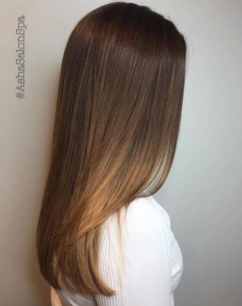 Soft Ombre! Color by Dee at Asha SalonSpa Goldcoast Angled Hair, Soft Ombre, Brown Hair Inspo, Straight Hair Cuts, Haircuts Straight Hair, Long Black Hair, Hair Stylist Life, Good Hair Day, Ombre Color