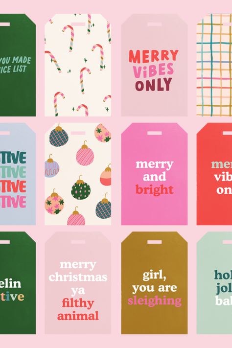 This one is for all the gift-givers out there! Twelve festive and fun Holiday Gift Tags to brighten up any gift!