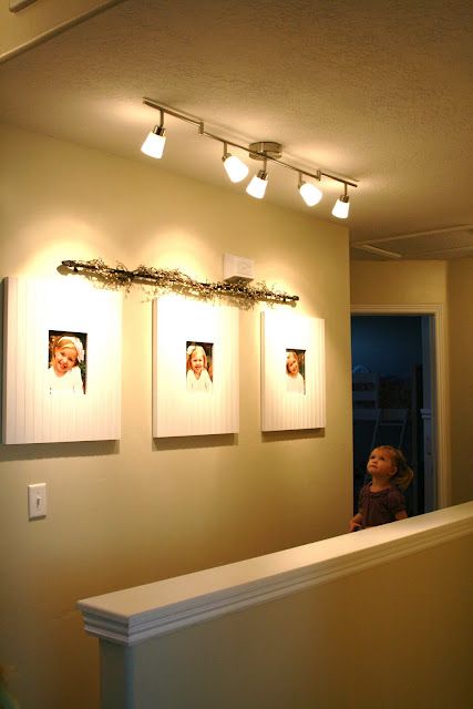 Nice looking, inexpensive track lighting.  Ikea The House of Smiths - Home DIY Blog Track Lights Living Room, Ikea Light Fixture, Pottery Barn Mirror, Modern Track Lighting, Track Lighting Kitchen, Hallway Makeover, Dark Hallway, Hallway Light Fixtures, Track Lighting Fixtures