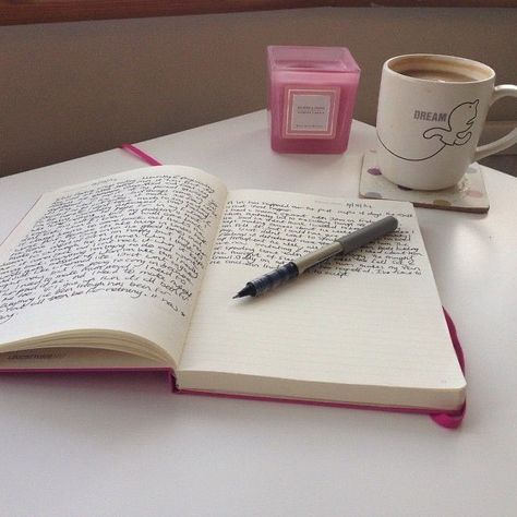 Cup Of Coffee, Pen, Writing, Coffee