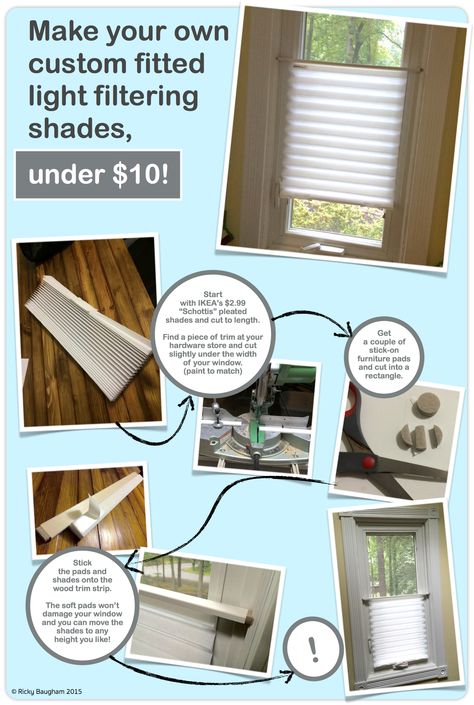 Great IKEA hack to keep eyes out and let light in! Privacy Blinds, Ikea Blinds, Light Filtering Shades, Patio Blinds, Best Blinds, Bathroom Blinds, Modern Blinds, Living Room Blinds, Basement Renovation