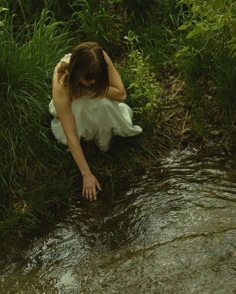 miss ava by the stream 🕊️ keywords: portrait photoshoot, senior portraits, visual poetry, storytelling photography, Utah photographer, wedding photographer, couples inspo, pinterest inspo, california photographer, cinematic photography, cinematic photographer, pnw photographer, hawaii photographer, travel photographer, documentary style photos, candid, candid portrait photos, unposed photographer, art, pinterest aesthetic, summer, fairytale, life is a movie, movie scenes, Cinematic Photography Ideas, Cinematic Portrait Photography, Cinematic Aesthetic, Life Is A Movie, Fairytale Life, Candid Portraits, Poetic Photography, Photoshoot Senior, Photography Storytelling