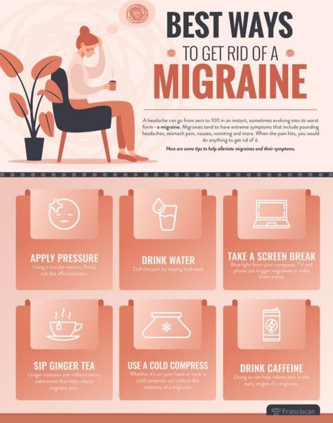 Get Rid Of Migraine, Tension Migraine, Oils For Migraines, Yoga For Migraines, Getting Rid Of Migraines, Migraine Diet, Migraine Help, Migraine Prevention, Healthy Living Inspiration