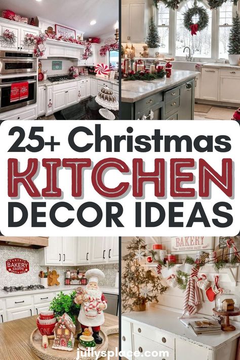 Christmas kitchen decor ideas, christmas kitchen decorations, christmas decor ideas, christmas decorations Christmas Kitchen Decor Ideas, Festive Centerpieces, Gingerbread Christmas Decor, Kitchen Christmas, Christmas Decorating Ideas, Christmas Kitchen Decor, Christmas Gift Baskets, Easy Christmas Crafts, Stunning Kitchens