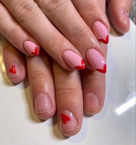 Matching Couple Nails Valentines, Couple Nails Matching Simple, Bf Matching Nails, Couples Manicure, Boyfriend And Girlfriend Nails, Matching Nails With Boyfriend, Nail Ideas For Couples, Couples Nails, Masc Nails