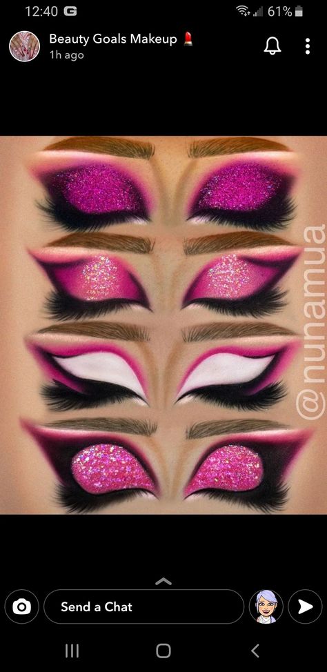 Drag Eyeshadow, Pink Drag Eye Makeup, Pink Drag Makeup, Drag Eye Makeup, Eyeshadow Styles, Drag Queen Makeup, Queen Tattoo, Dramatic Eye Makeup, Makeup Tutorial Eyeshadow