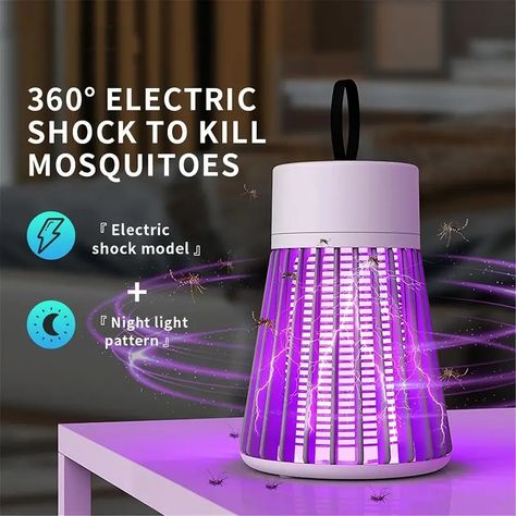 Bug Zapper Mosquito Zapper Fly Trap Mosquito Killer Lamp Usb - Temu Electric Mosquito Killer, Mosquito Zapper, Bug Killer, Kill Mosquitos, Mosquito Trap, Mosquito Killer Lamp, Bug Zapper, Insect Pest, Mosquito Killer