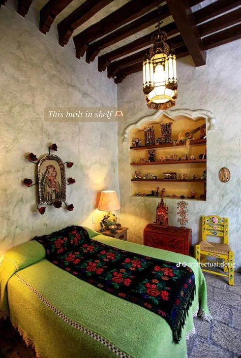 Mexican Room, Mexican Bedroom, Hacienda Style Homes, Mexico House, Mexican Home Decor, Mexican Home, Dream Room Inspiration, Dream House Interior, House Room