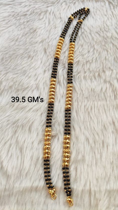 Black Beads Pendant Gold, Black Beads Chain Designs, Karimani Mangalsutra, Nalla Pusalu Designs Latest Long, Karimani Chain Designs, Gold Black Beads Mangalsutra, Temple Jewellery Earrings, Black Beads Mangalsutra Design, Gold Earrings Models