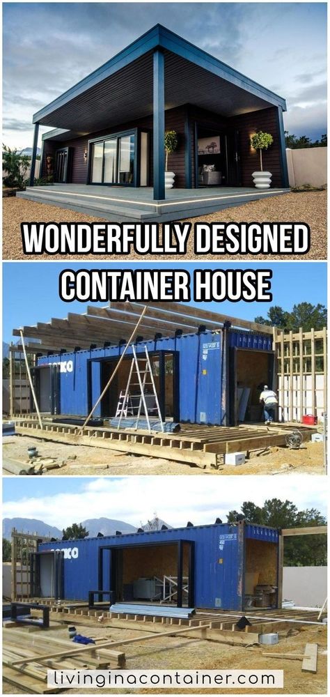 Shipping Container Cabin, Shipping Container Home Designs, Container Cabin, Shipping Container House Plans, Craftsman Bungalow, Container Buildings, Container Houses, Building A Container Home, Container Architecture