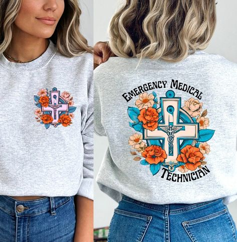 Retro Caduceus EMT Sweatshirt, EMT Sweatshirt, EMT Shirt, Emt Tech Shirt, Paramedic T-shirt, Medical Technician, Emt Nurse, Emt Gift by KathysDreamDesigns on Etsy Emt Aesthetic, Emt Clothes, Emt Shirts, Emt Gift, Momma Shirts, Firefighter Emt, Emergency Medical Technician, Medical Technician, Medical Staff